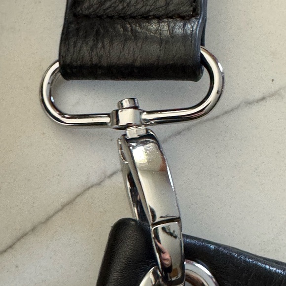 Black Genuine Leather crossbody purse (new w/o tags) - Picture 7 of 10